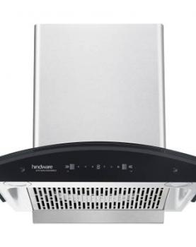 Hindware Ripple 90 Auto Clean Wall Mounted Chimney  (Black 1200 CMH)